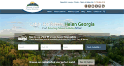 Desktop Screenshot of cedarcreekcabinrentals.com